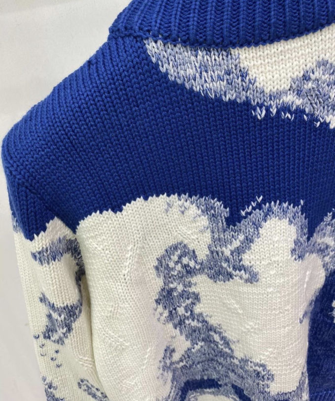 LOUIS VUITTON HAND-KNIT CLOUD INTARSIA CREW NECK for Sale in San