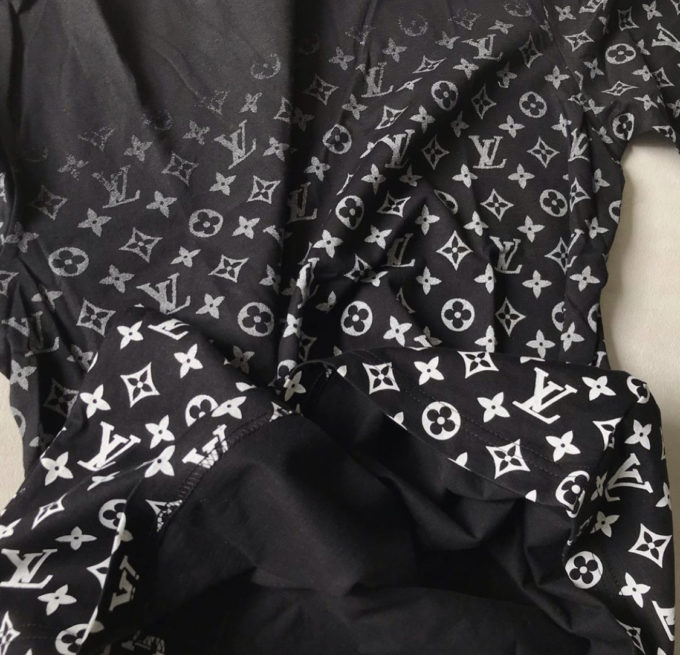 Louis Vuitton Monogram Gradient Black T-shirt – billionairemart