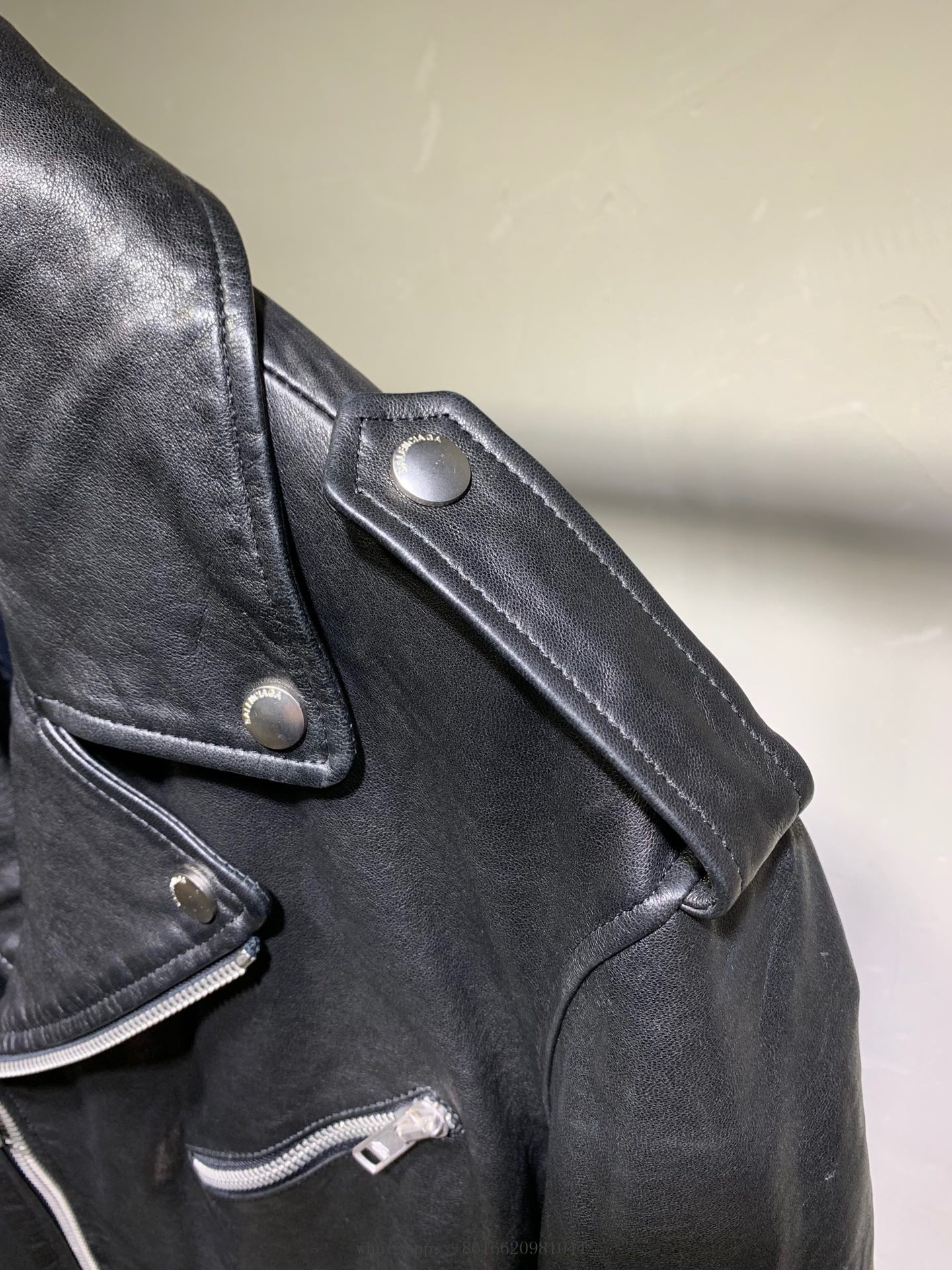 Balenciaga Men Leather Jacket – billionairemart