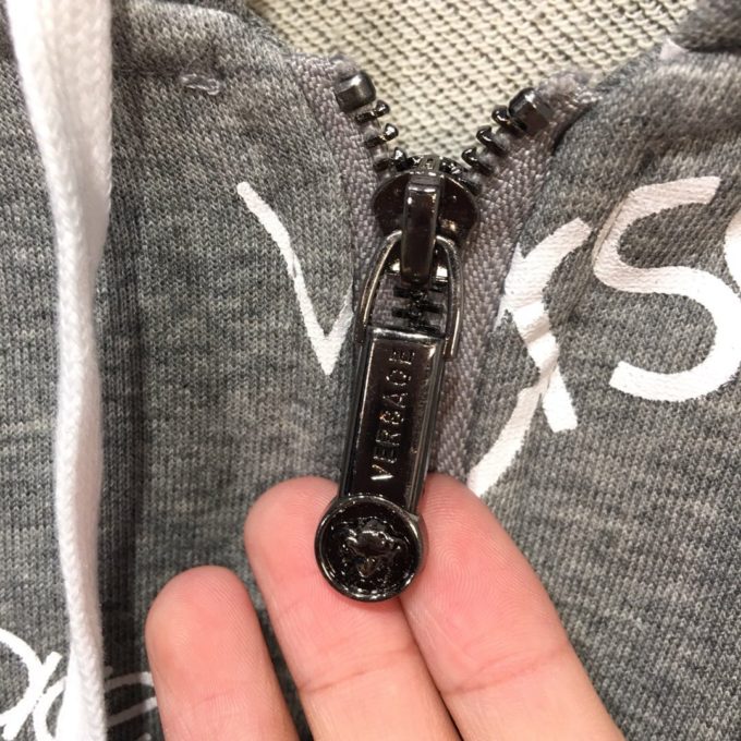 versace tracksuit grey