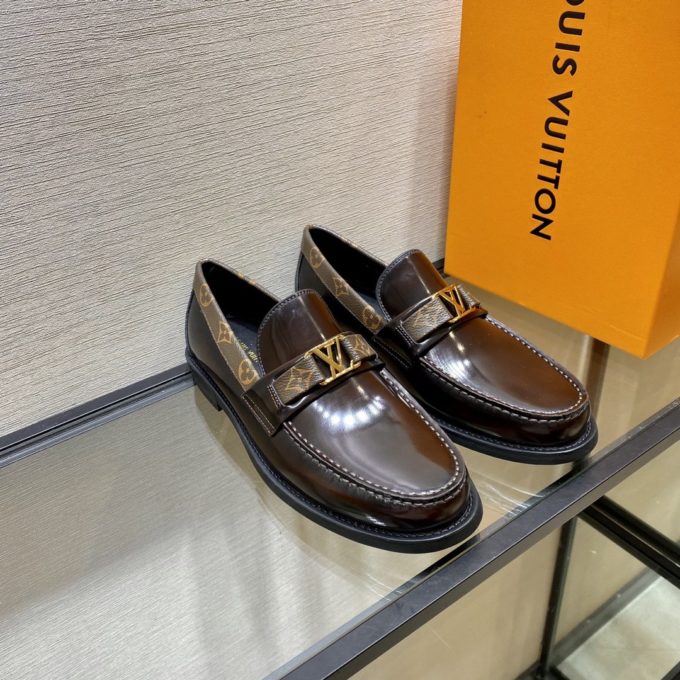 louis vuitton major loafer brown
