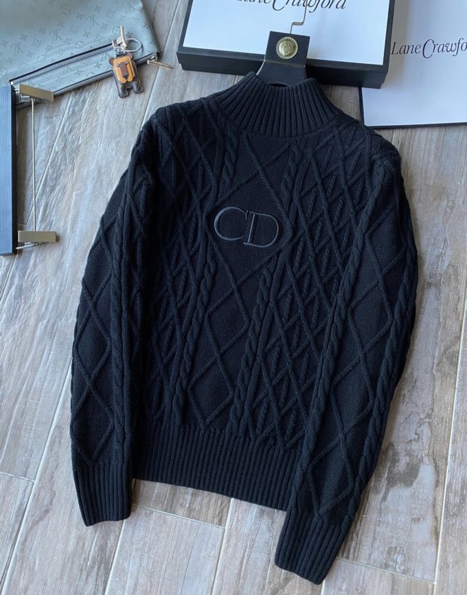 Dior STAND COLLAR SWEATER – billionairemart