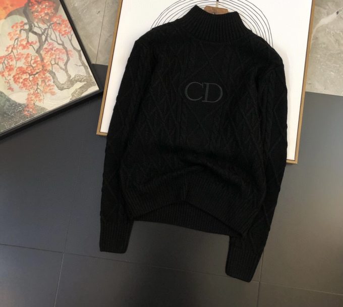 Dior STAND COLLAR SWEATER – billionairemart