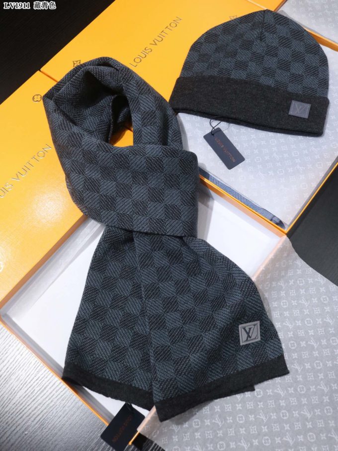 LV Hat and Scarf