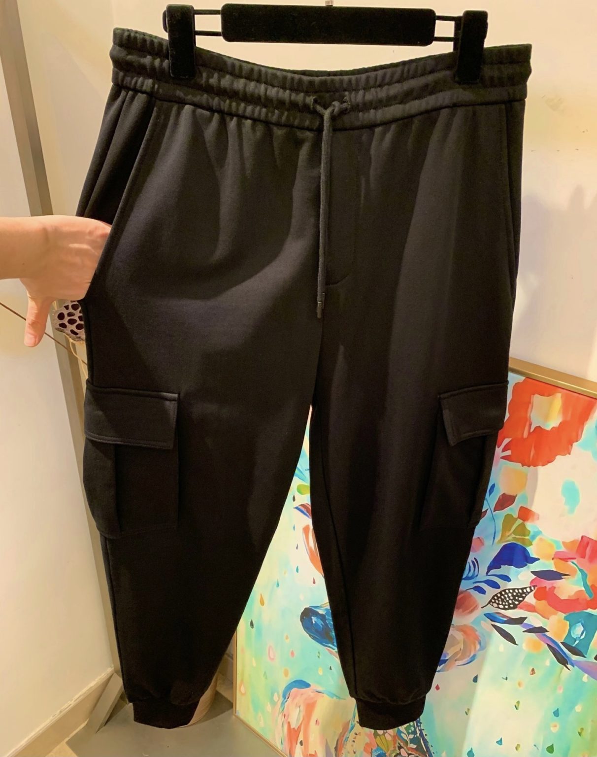 black baggy pants womens