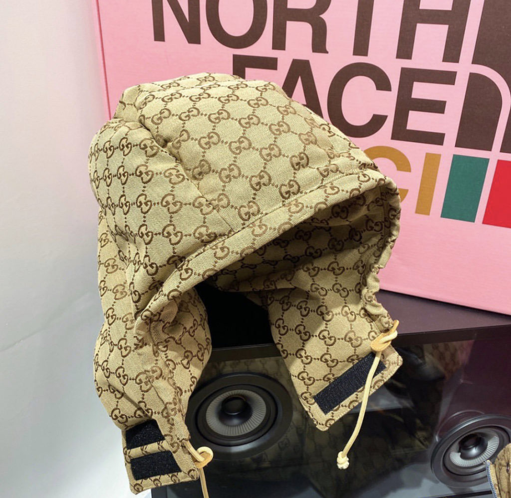 gucci north face jacket pink