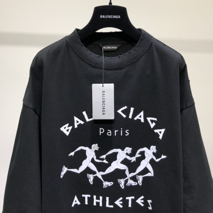 balenciaga paris shirt white