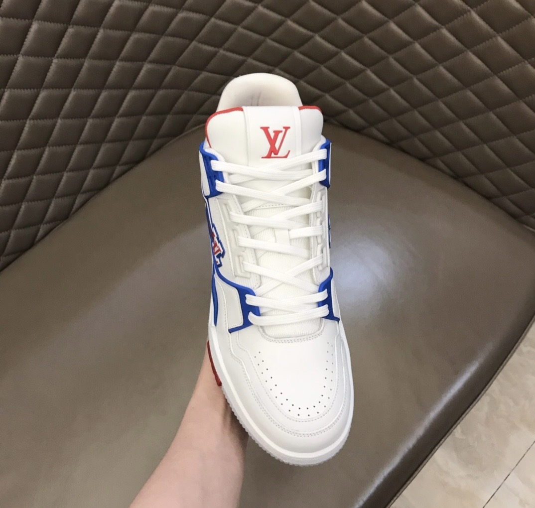 Louis Vuitton flashes of blue and red Sneaker – billionairemart