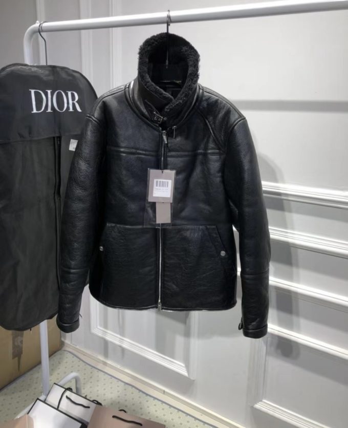 Dior Leather Jacket with Fur – billionairemart