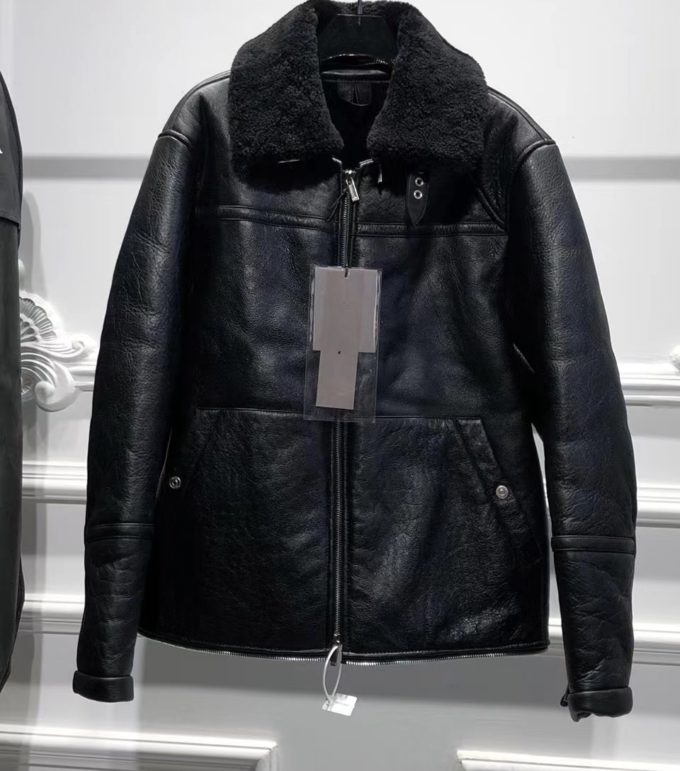 Dior Leather Jacket with Fur – billionairemart
