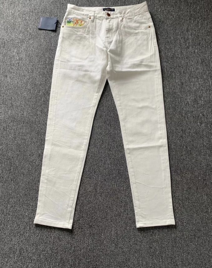 white louis vuitton pants