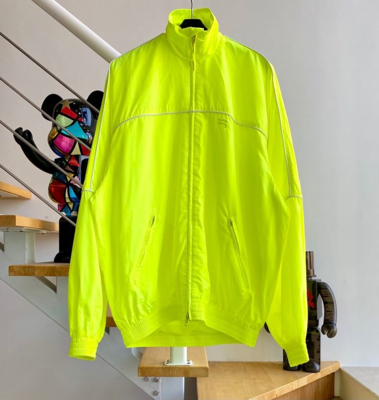 balenciaga neon green jacket