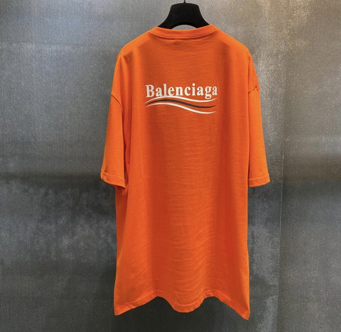 Balenciaga Oversize Orange T-shirt – billionairemart