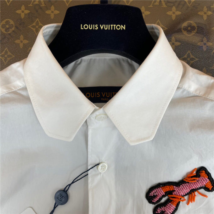 Louis Vuitton REGULAR SHIRT WITH BEADS PATCHES – billionairemart