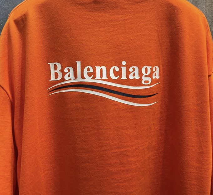 Balenciaga Oversize Orange T-shirt – billionairemart