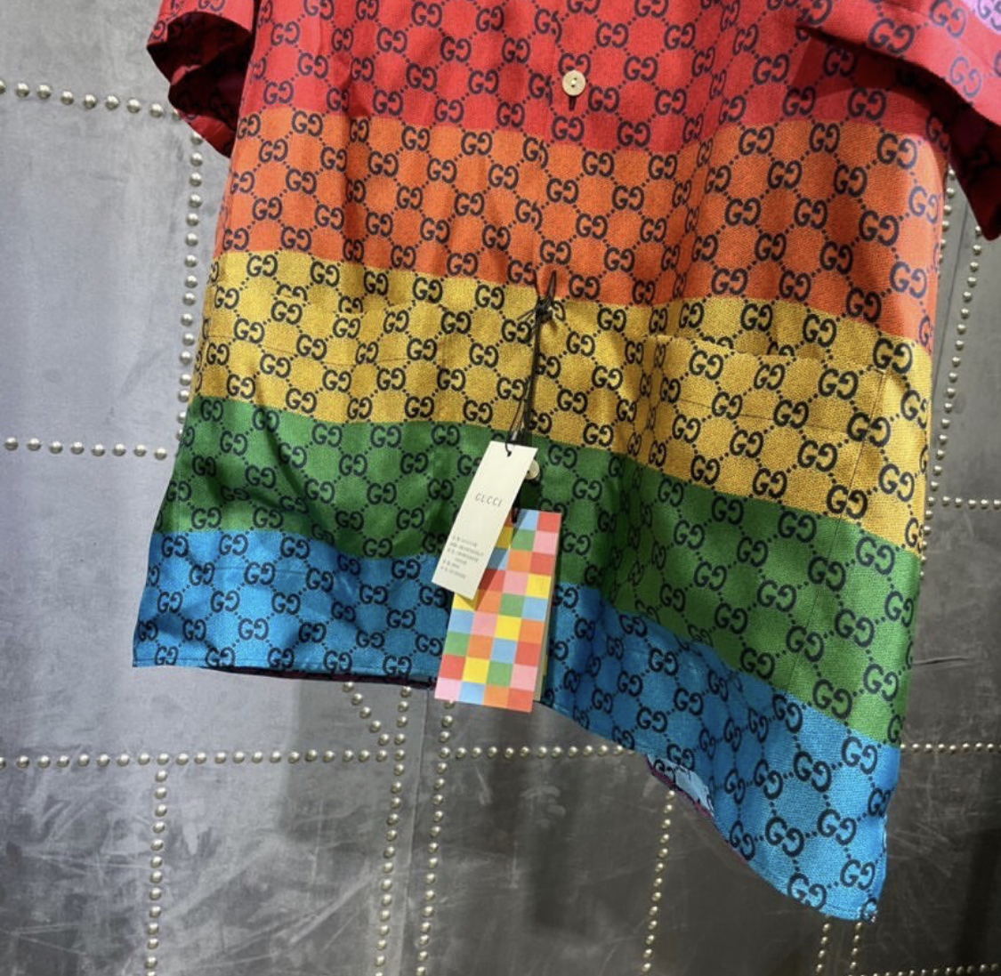 Gucci Multicolor Epaulette Twill Shirt – billionairemart
