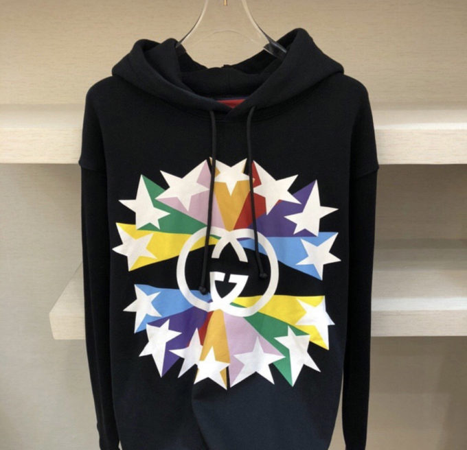 Gucci Interlocking G star burst print cotton sweatshirt – billionairemart