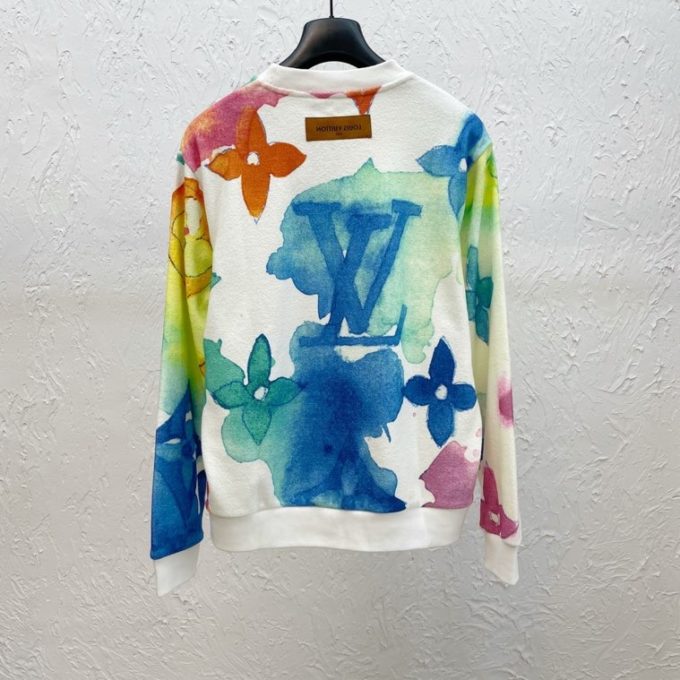 Louis Vuitton Men's Watercolor Giant Monogram Crewneck Sweatshirt