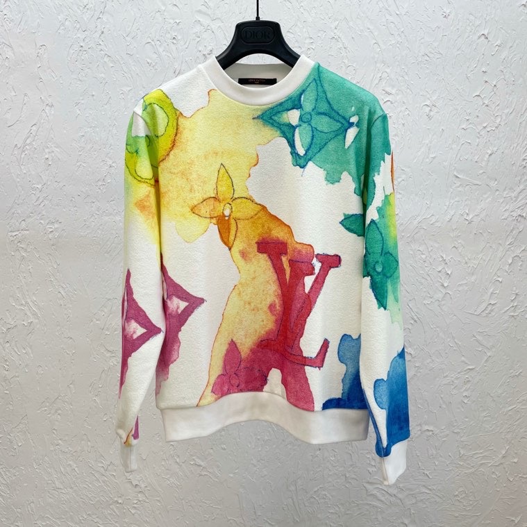 lv watercolor sweatshirt