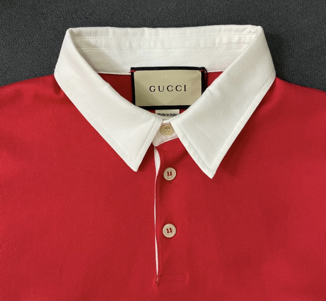 Gucci Jersey polo sweatshirt with Interlocking G – billionairemart