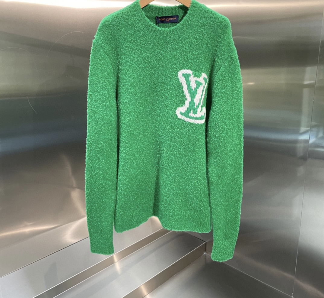 Louis Vuitton New Green Knitwear – billionairemart
