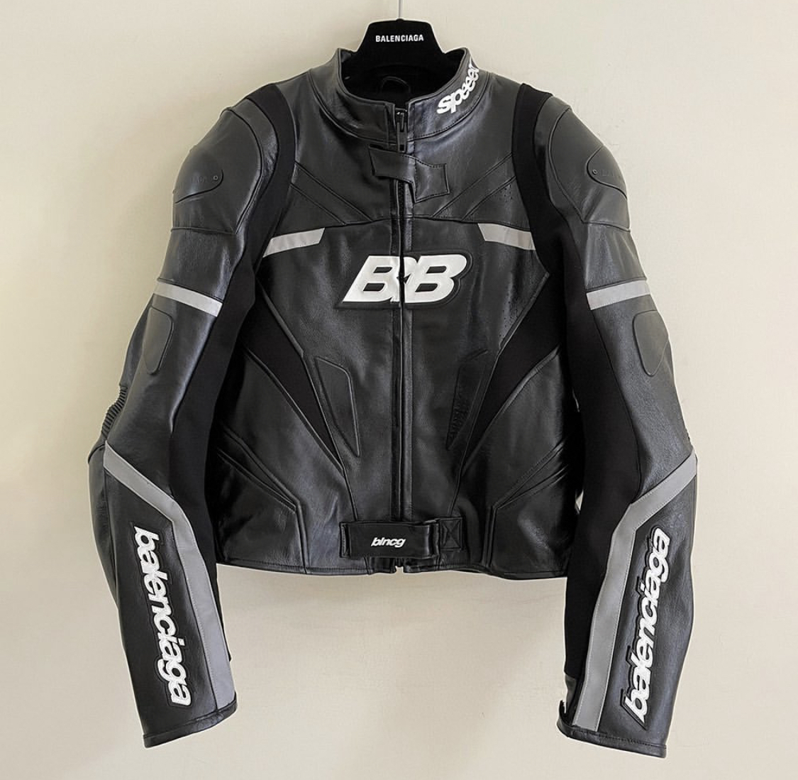 Balenciaga Leather Biker Jacket – billionairemart