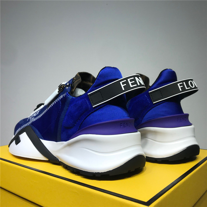 Fendi Blue Nylon Low Tops Sneakers – billionairemart