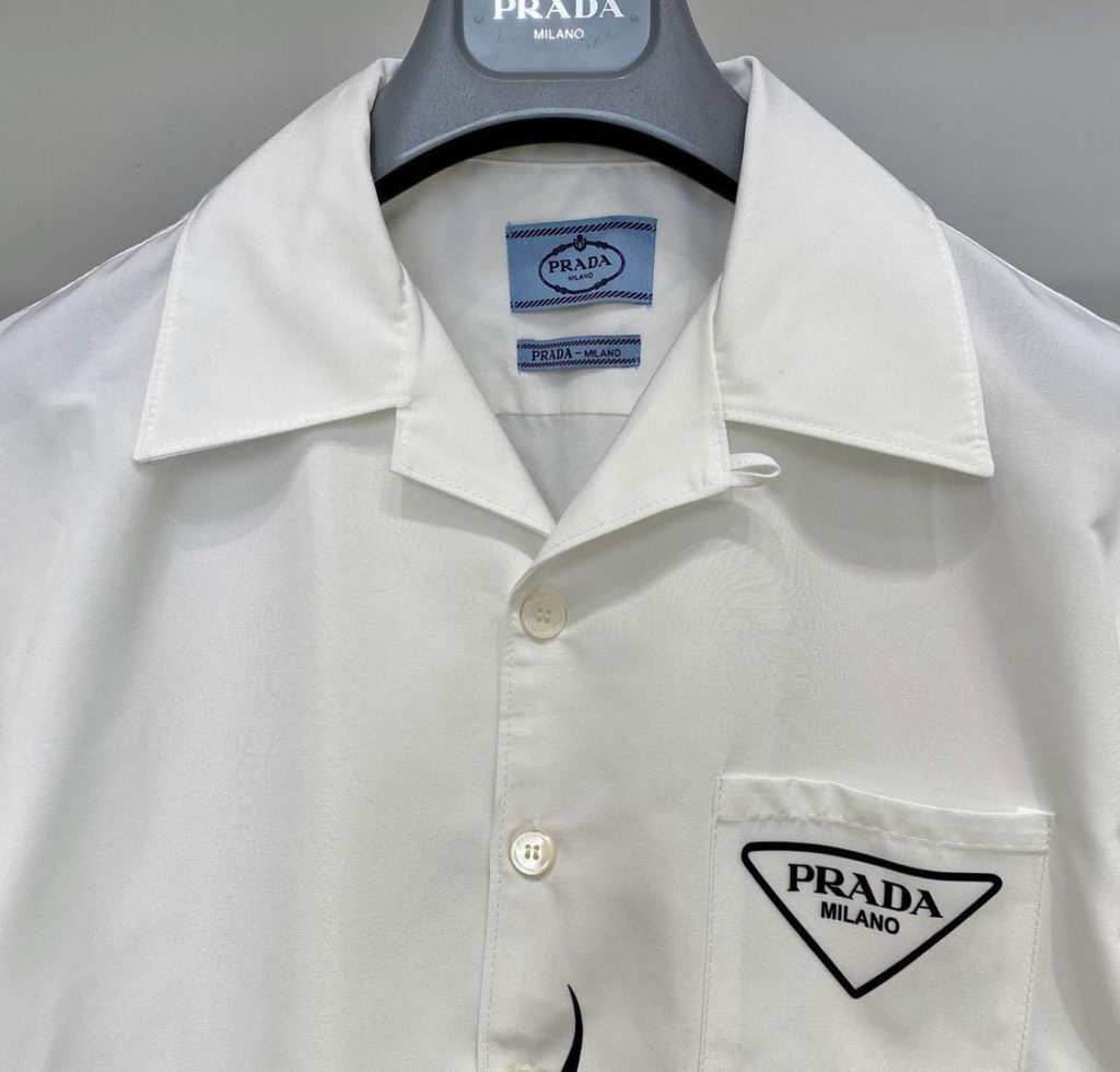 Prada Flames Double Match Poplin Shirt – billionairemart