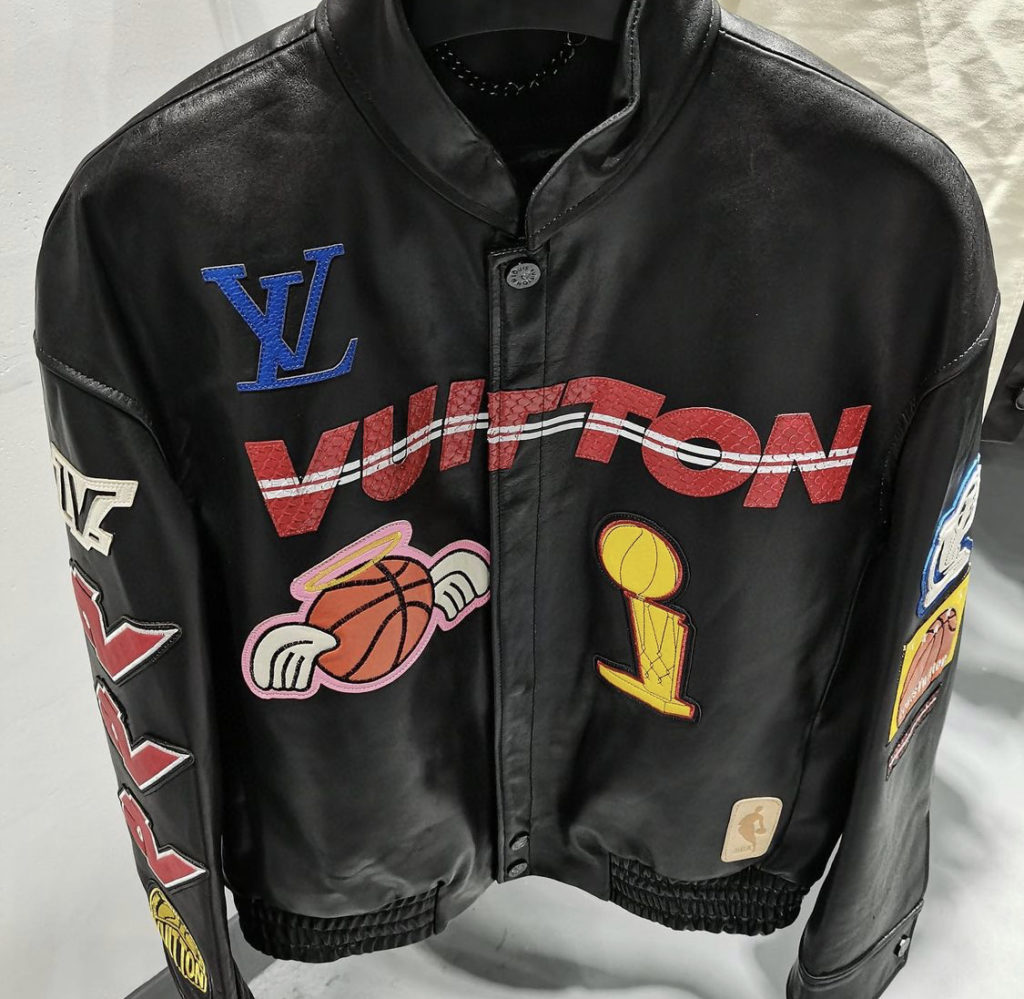 LV X NBA Logos Leather Hero Jacket – billionairemart