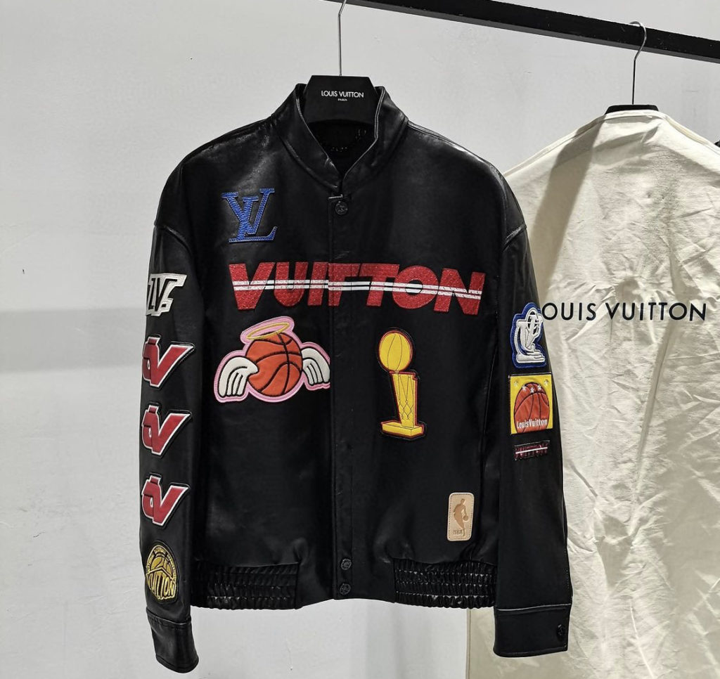 LV X NBA Logos Leather Hero Jacket – billionairemart