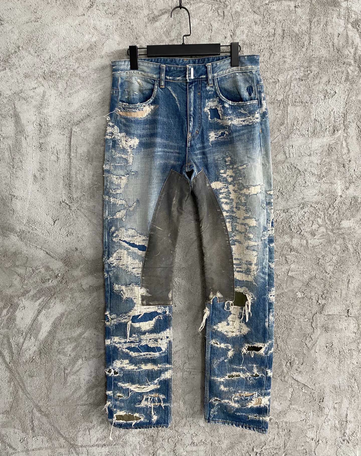Givenchy Jeans In Destroyed Denim And Moleskin – billionairemart