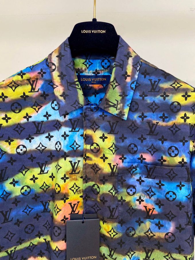 Louis Vuitton Zipped Monogram Tie-dye shirt – billionairemart