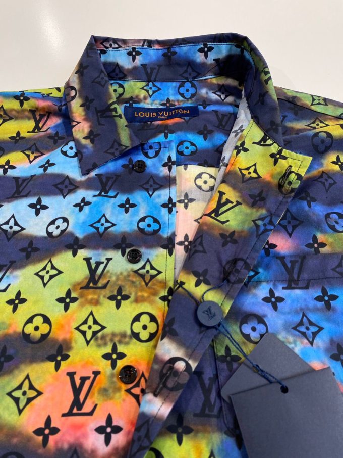 Louis Vuitton Zipped Monogram Tie-dye shirt – billionairemart