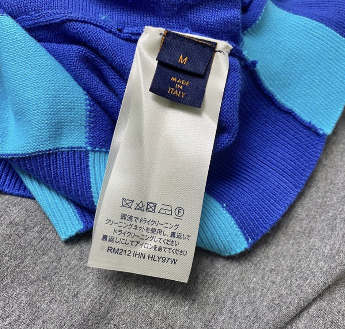 Louis Vuitton Plaid Blue Knitwear – billionairemart