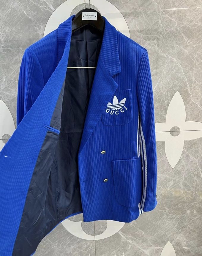 Gucci X Adidas Blue Suit – billionairemart