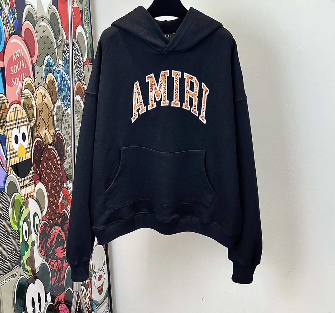 AMIRI logo-embroidered hoodie – billionairemart